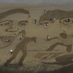 Casa África apoya 'Mareas Migratorias', una intervención artística en Las Canteras en el marco del Día de África