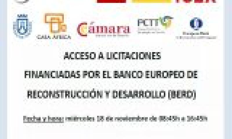 Acceso a licitaciones financiadas por el Banco Europeo de Reconstrucción y Desarrollo (BERD)