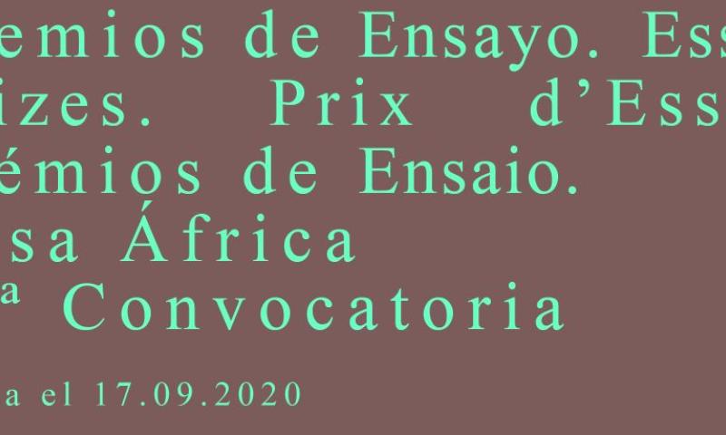 12ª Convocatoria de los Premios de Ensayo Casa África