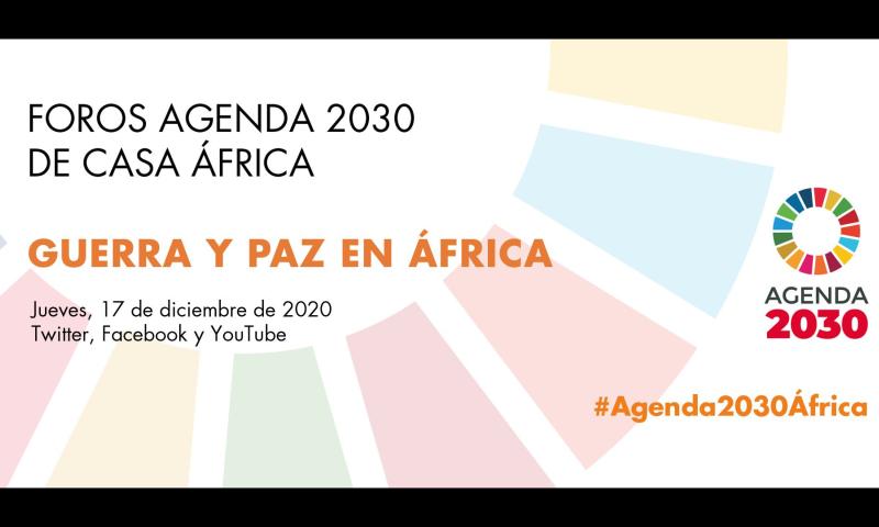 Webinar #Agenda2030: Guerra y paz en África