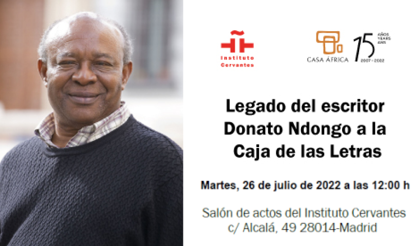 Coloquio/homenaje a Donato Ndongo y entrega de legado a la Caja de las Letras