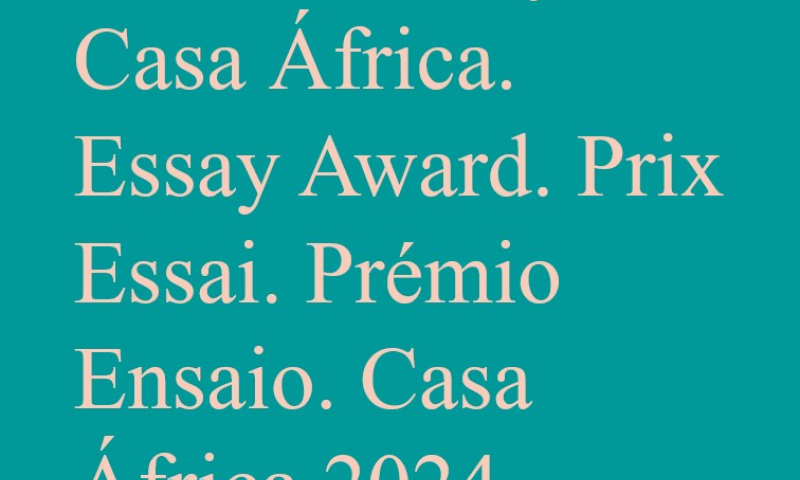 15ª Convocatoria de los Premios de Ensayo Casa África