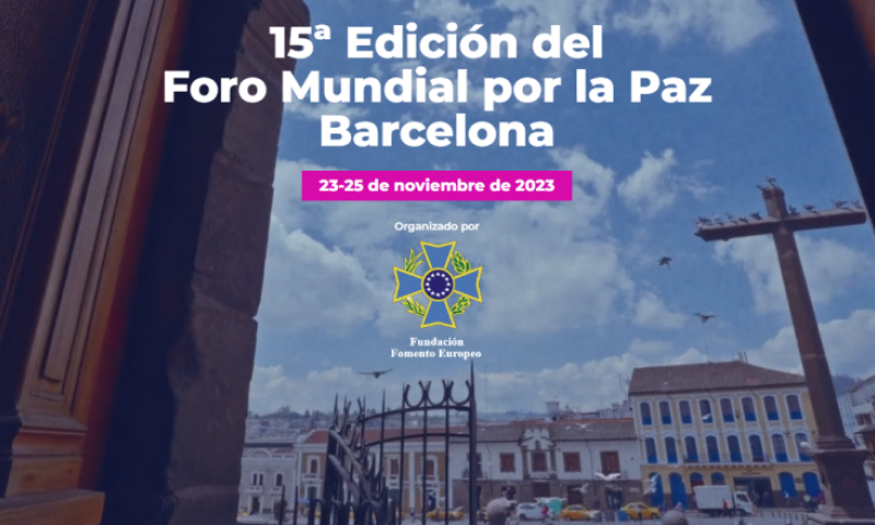 XV World Peace Forum Barcelona 2023