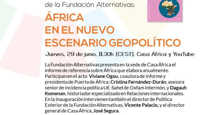 Programa de la presentación del informe África 2023 de Fundación Alternativas