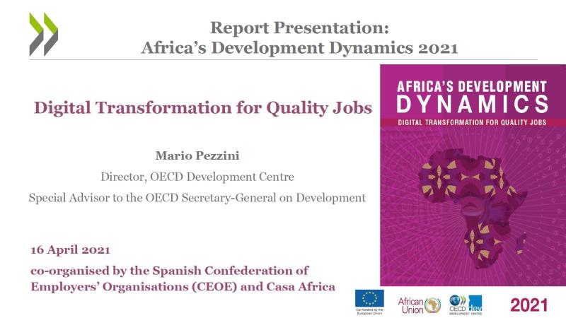 Mario Pezzini. Presentación del informe «Africa's Development Dynamics 2021»