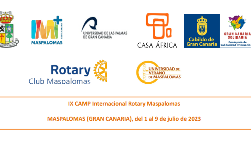 Programa del IX Camp Internacional del Rotary Club Maspalomas