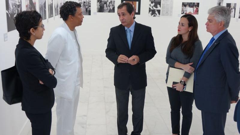El ministro de Cultura de Cabo Verde, Mário Lúcio Sousa, visita Casa África