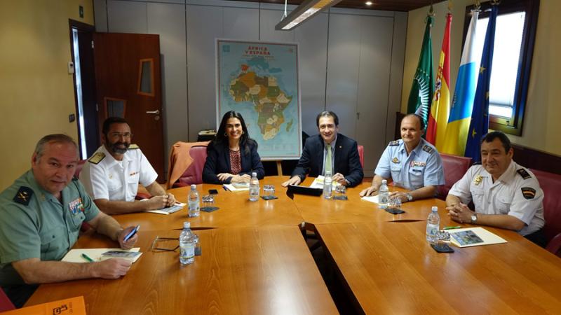 Casa África se reúne con los máximos responsables militares y policiales del Archipiélago
