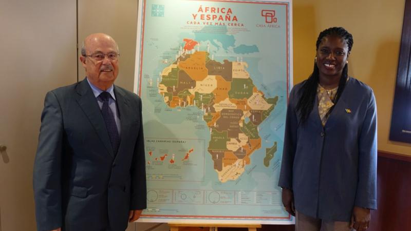 La Embajadora de Senegal en España visita Casa África