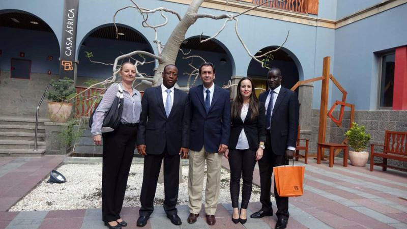 El embajador de Senegal en España visita Casa África