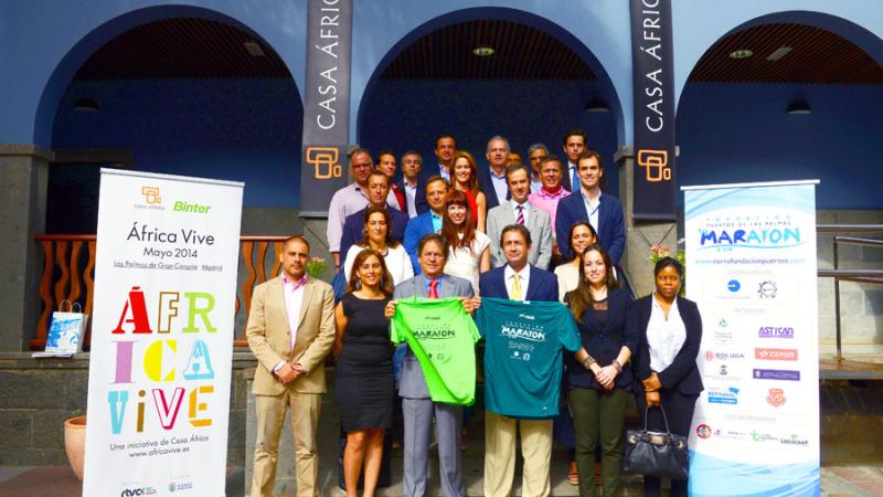 La Fundación Puertos y Casa África reconocen el apoyo de las empresas patrocinadoras de la Media Maratón