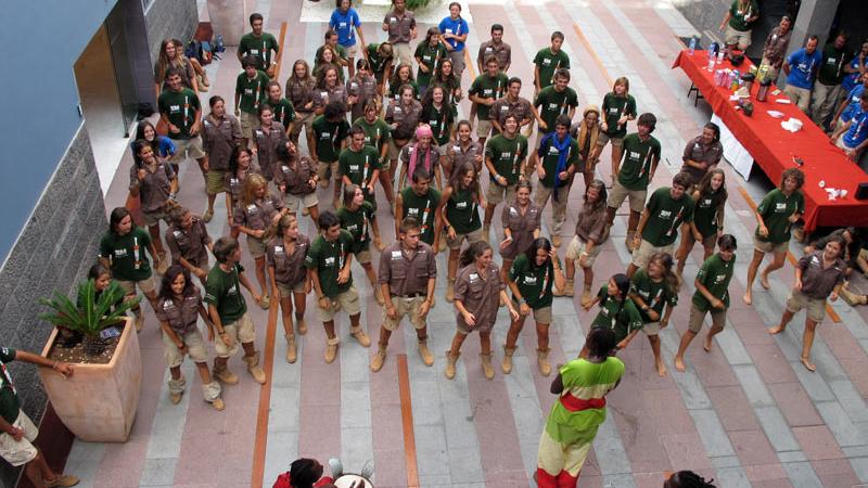 Los participantes de Madrid Rumbo al Sur visitan Casa África en su camino de vuelta