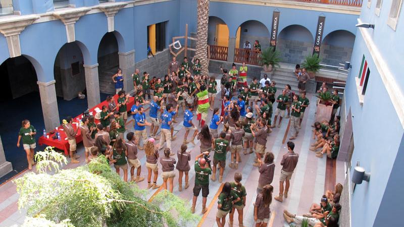 Los participantes de Madrid Rumbo al Sur visitan Casa África en su camino de vuelta