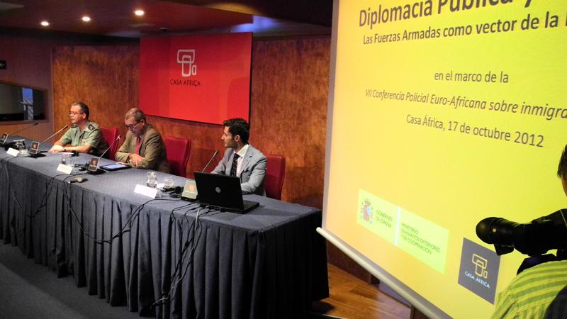 Los participantes en la VII Conferencia Policial Euro-Africana reciben una charla sobre Marca España en Casa África