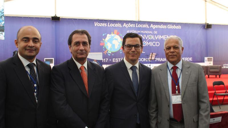 Luis Padrón acompaña al vicepresidente del Gobierno de Canarias en el Foro Mundial de Desarrollo Económico Local