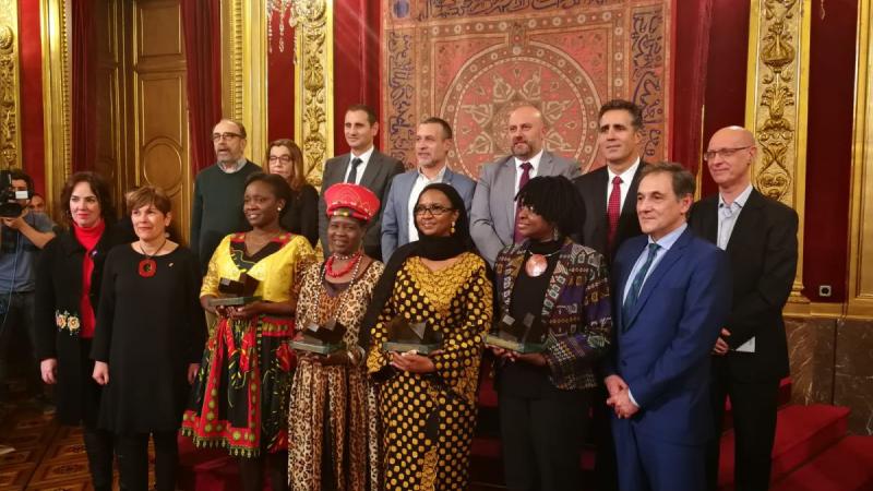 La candidatura Mujeres Africanas y Derechos Humanos en África recibe el XVI Premio Internacional Navarra a la Solidaridad