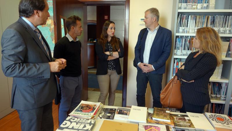 El coordinador internacional del programa ART del PNUD visita Casa África