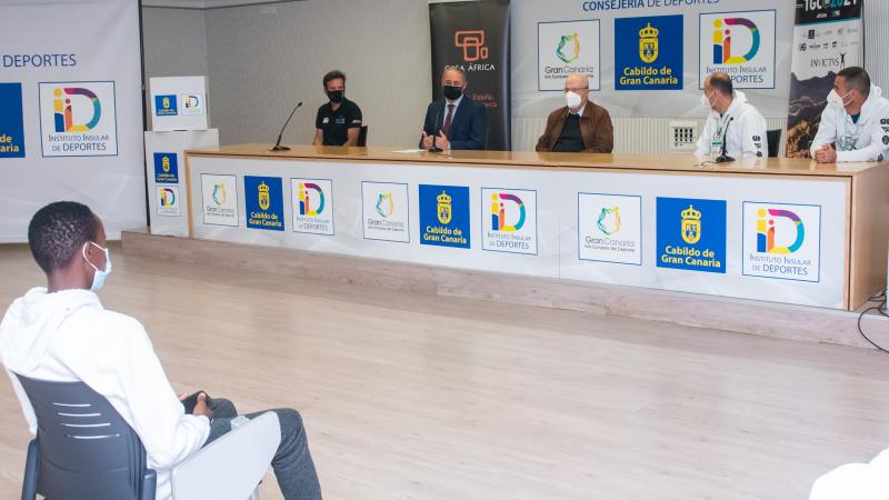 Atletas keniatas en la TransGranCanaria 2021_Rueda de Prensa