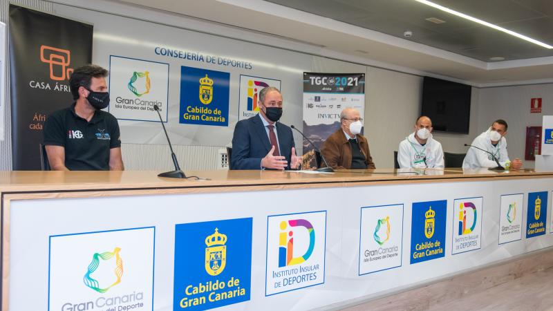 Atletas keniatas en la TransGranCanaria 2021_Rueda de Prensa