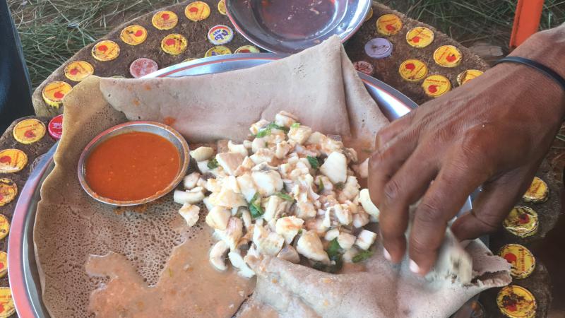 Comida típica, la injera