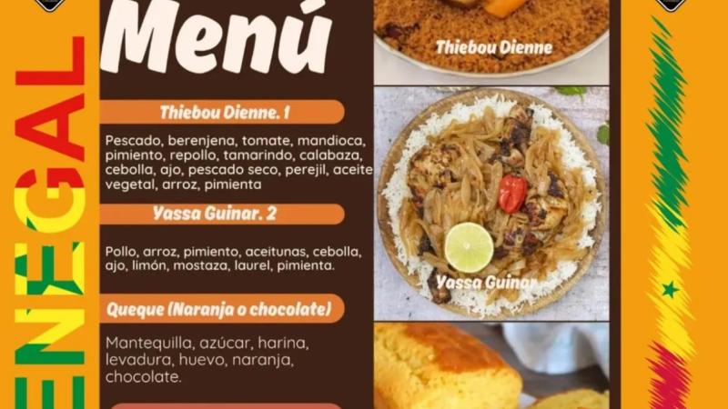 Cartel Degustación Gastronómica Senegal 2025
