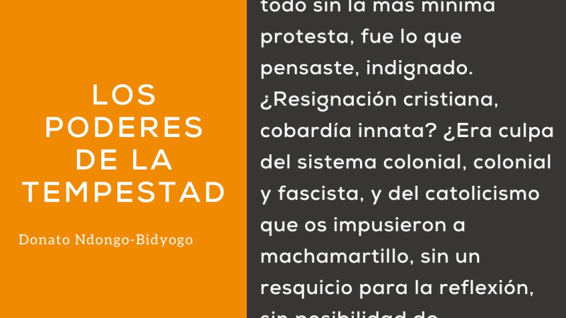 Cita de la obra «Los poderes de la tempestad»