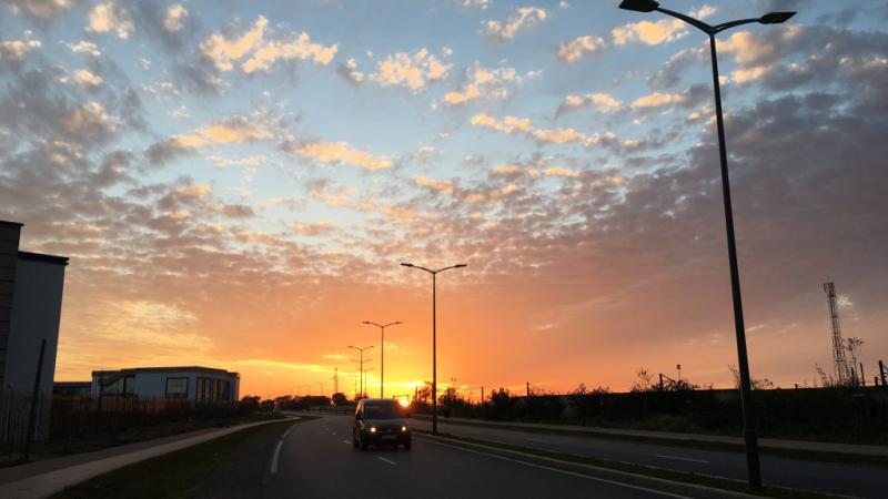 Couchée de soleil d’une ruelle