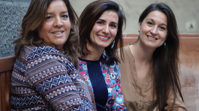 Estefanía Calcines, Helena Casas y Olga Cuadrado