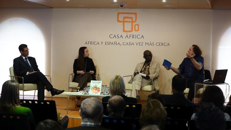 Alberto Virella Gomes, Ariadne Hernández, Pere Ortin y Boubacar Boris Diop
