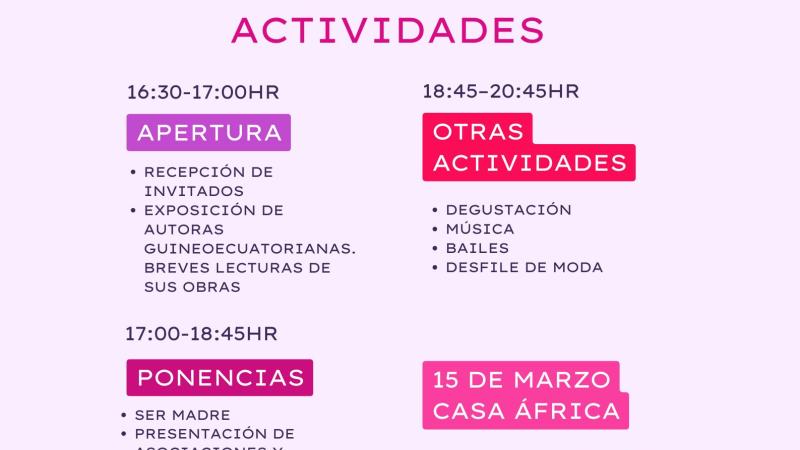 #8M con mujeres guineoecuatorianas