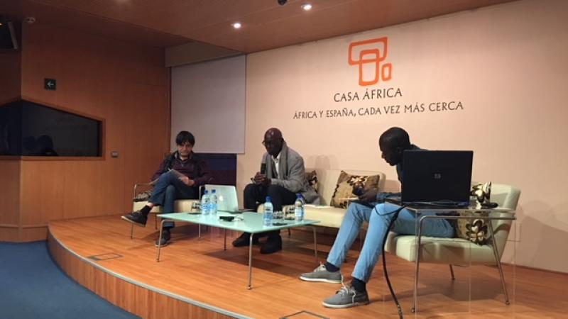 Antonio Lozano, Boubacar Boris Diop y Mame Cheikh