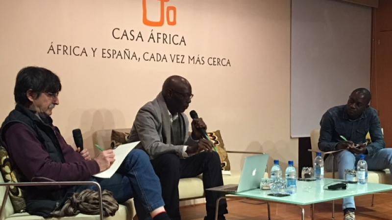 Antonio Lozano, Boubacar Boris Diop y Mame Cheikh