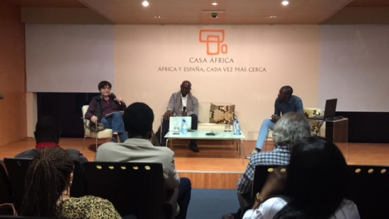 Antonio Lozano, Boubacar Boris Diop y Mame Cheikh