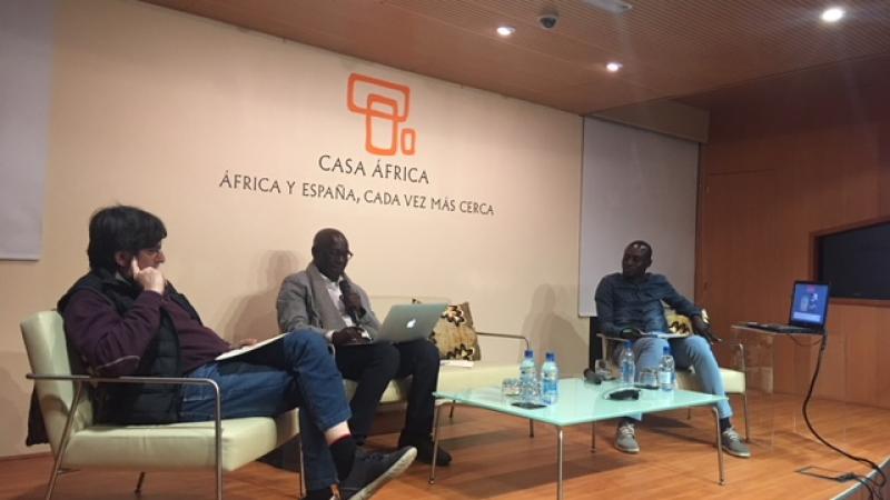 Antonio Lozano, Boubacar Boris Diop y Mame Cheikh