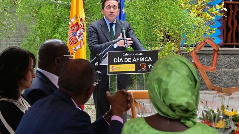 El ministro se dirige a los embajadores en el Día de África