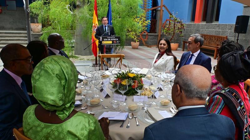 El ministro se dirige a los embajadores en el Día de África