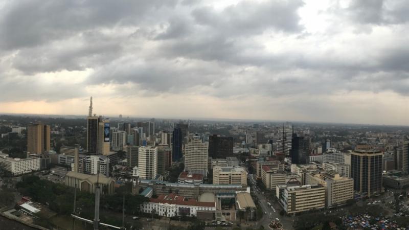 Nairobi desde las alturas.