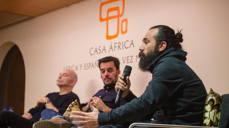Jorge Martínez, Martín Caparrós y Samuel Aranda