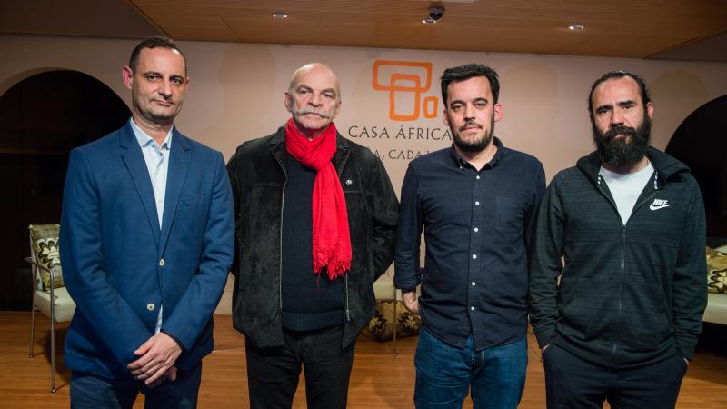 Jorge Martínez, Martín Caparrós y Samuel Aranda