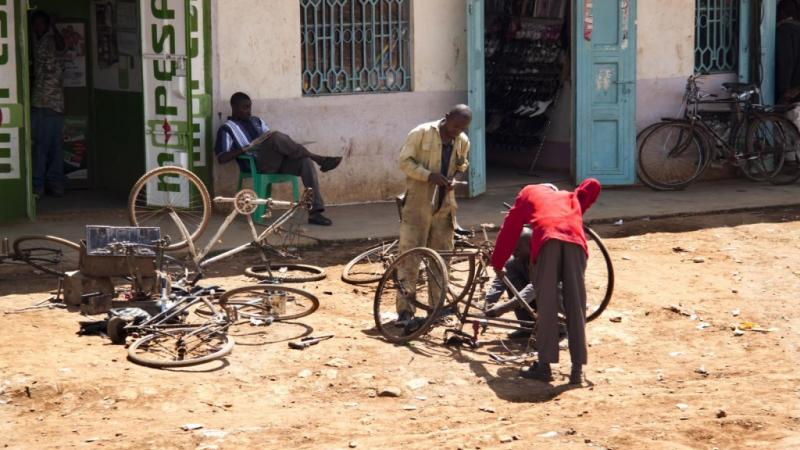 Taller de bicicletas.