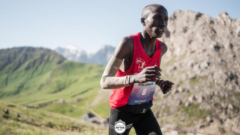 Robert Pkmoi en la Dolomyths Run