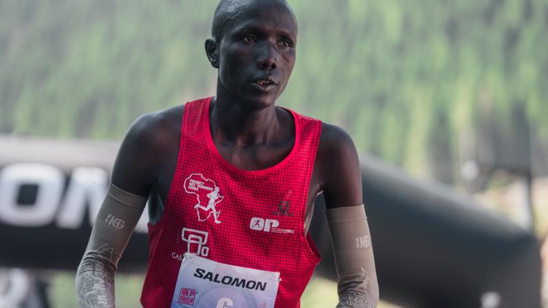 Robert Pkmoi en la Dolomyths Run