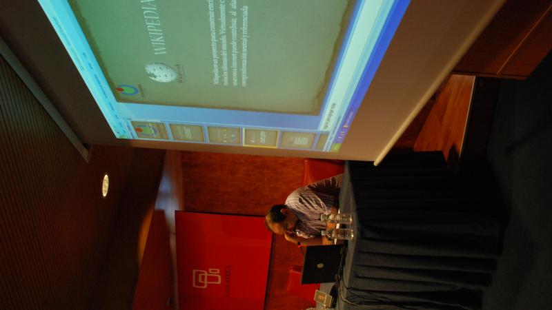 9. Taller Wikiáfrica en el Auditorio Nelson Mandela de Casa África, dirigido por Marcos Tallés -Secretario de Wikimedia en España-