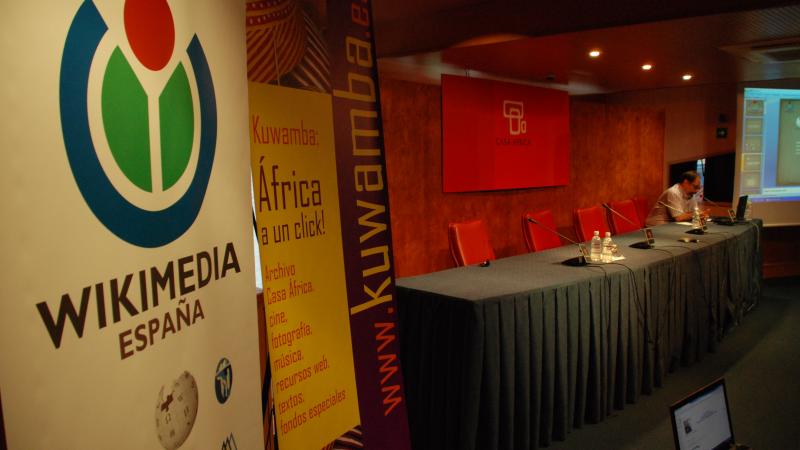 13. Taller Wikiáfrica en el Auditorio Nelson Mandela de Casa África, dirigido por Marcos Tallés -Secretario de Wikimedia en España-