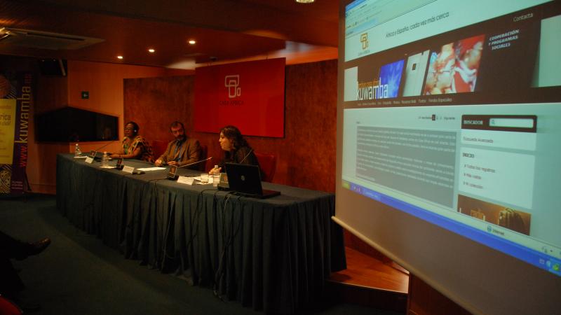 2. Presentación del portal multimedia KUWAMBA de Casa África por Estefanía Calcines, Jefa del Área Web y Mediateca online