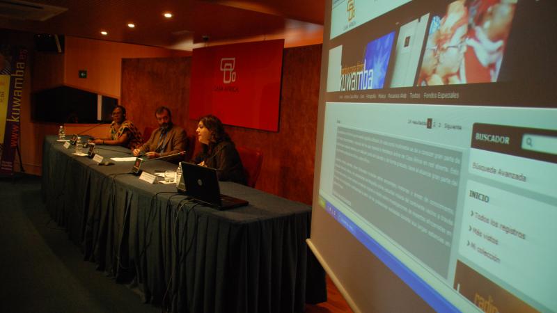 3. Presentación del portal multimedia KUWAMBA de Casa África por Estefanía Calcines, Jefa del Área Web y Mediateca online