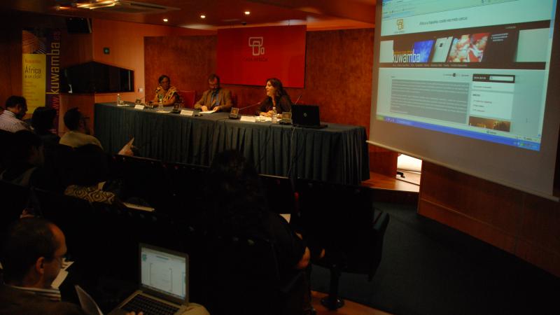 5. Presentación del portal multimedia KUWAMBA de Casa África por Estefanía Calcines, Jefa del Área Web y Mediateca online