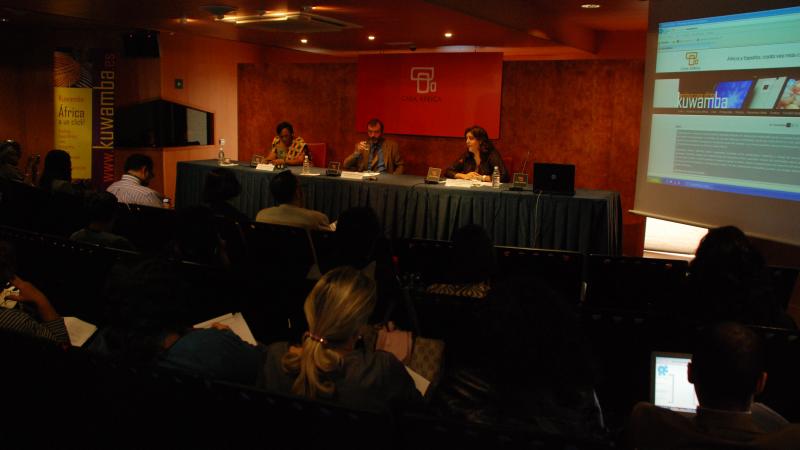6. Presentación del portal multimedia KUWAMBA de Casa África por Estefanía Calcines, Jefa del Área Web y Mediateca online