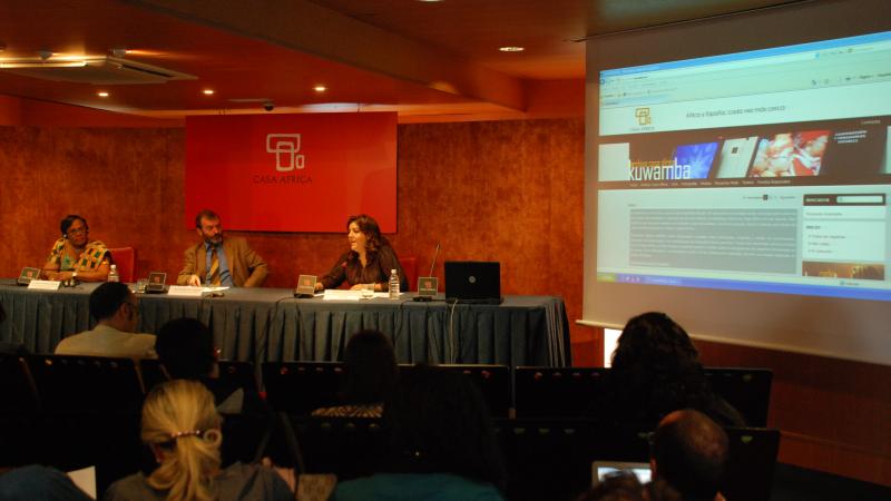 9. Presentación del portal multimedia KUWAMBA de Casa África por Estefanía Calcines, Jefa del Área Web y Mediateca online