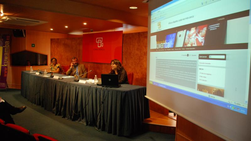 10. Presentación del portal multimedia KUWAMBA de Casa África por Estefanía Calcines, Jefa del Área Web y Mediateca online